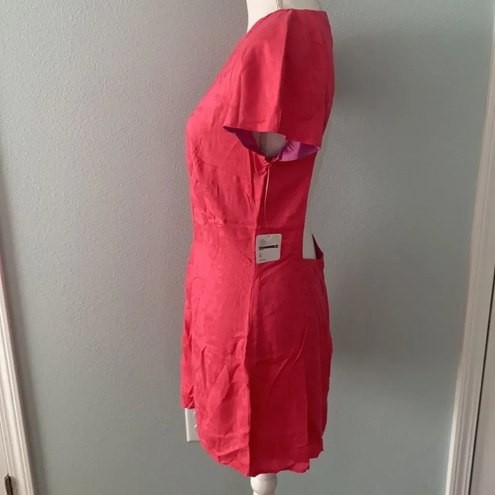 NWT Free People Pink Open Back Mini Dress Size 8